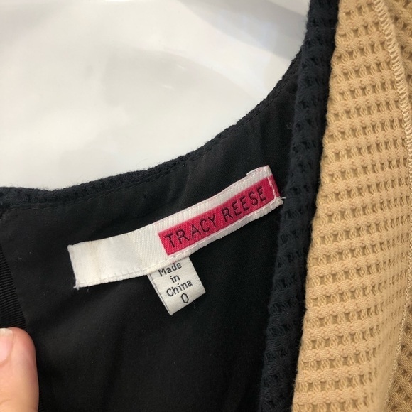 ANTHROPOLOGIE Contrast Surplice Texture Dress - Picture 6 of 8